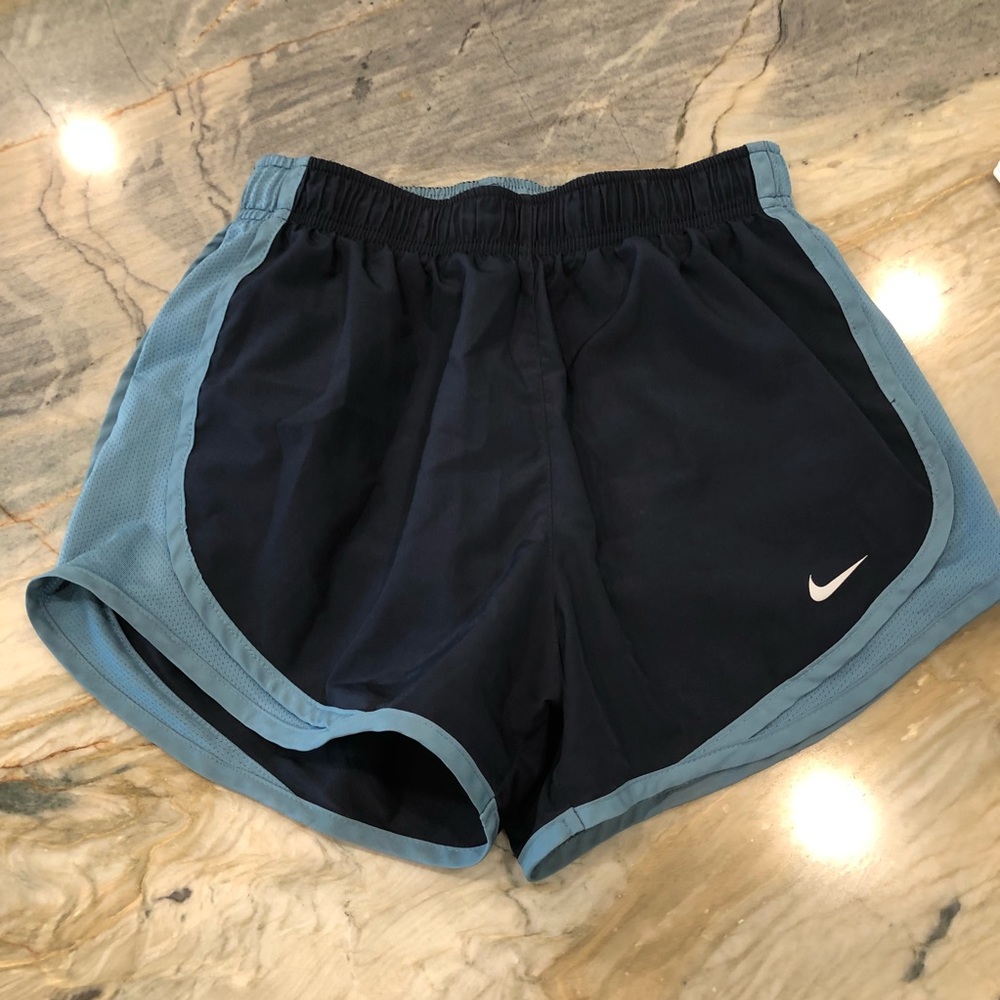 Navy & teal-ish Nike Dri-fit shorts